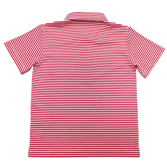 Inshore Performance Polo - Red Striped