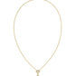 Mini Elisa Toggle Short Pendant Necklace Gold Ivory Mother Of Pearl