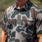 Oysterman SS Woven Shirt - Bog Camo Light Olive