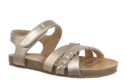 Malibu Toddler Girls Gaia-T Sandal - Champange - Southern Belle Boutique