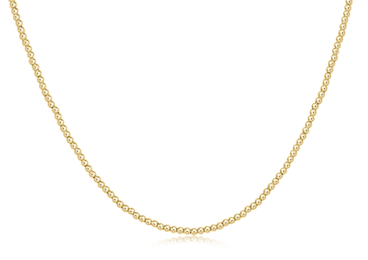 15" Choker Classic Gold 2mm Bead