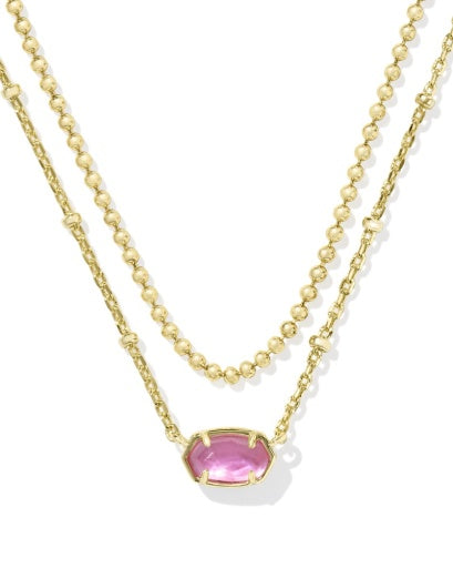 Emilie Multi Strand Necklace Gold Azalea Illusion - Southern Belle Boutique