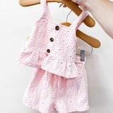 Lace Pink Short Set