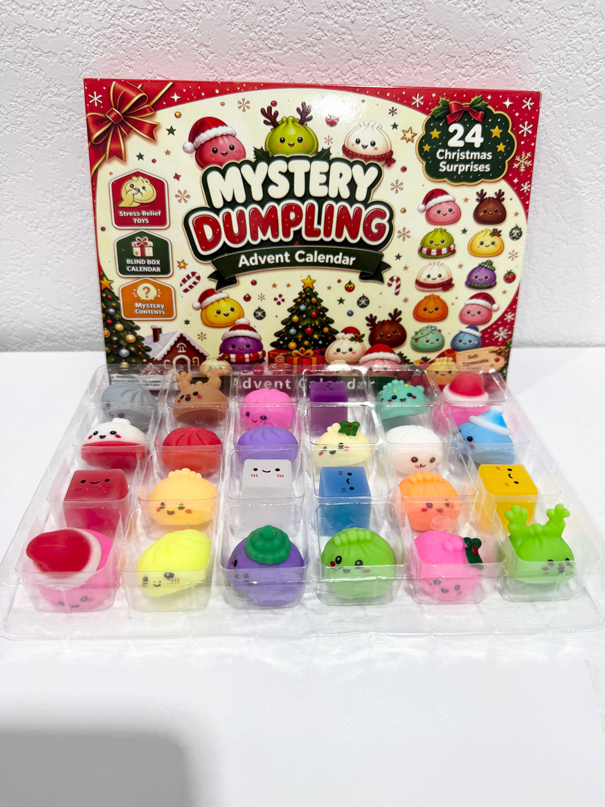 Mystery Dumpling Squishy Advent Calendar - 24ct - Southern Belle Boutique