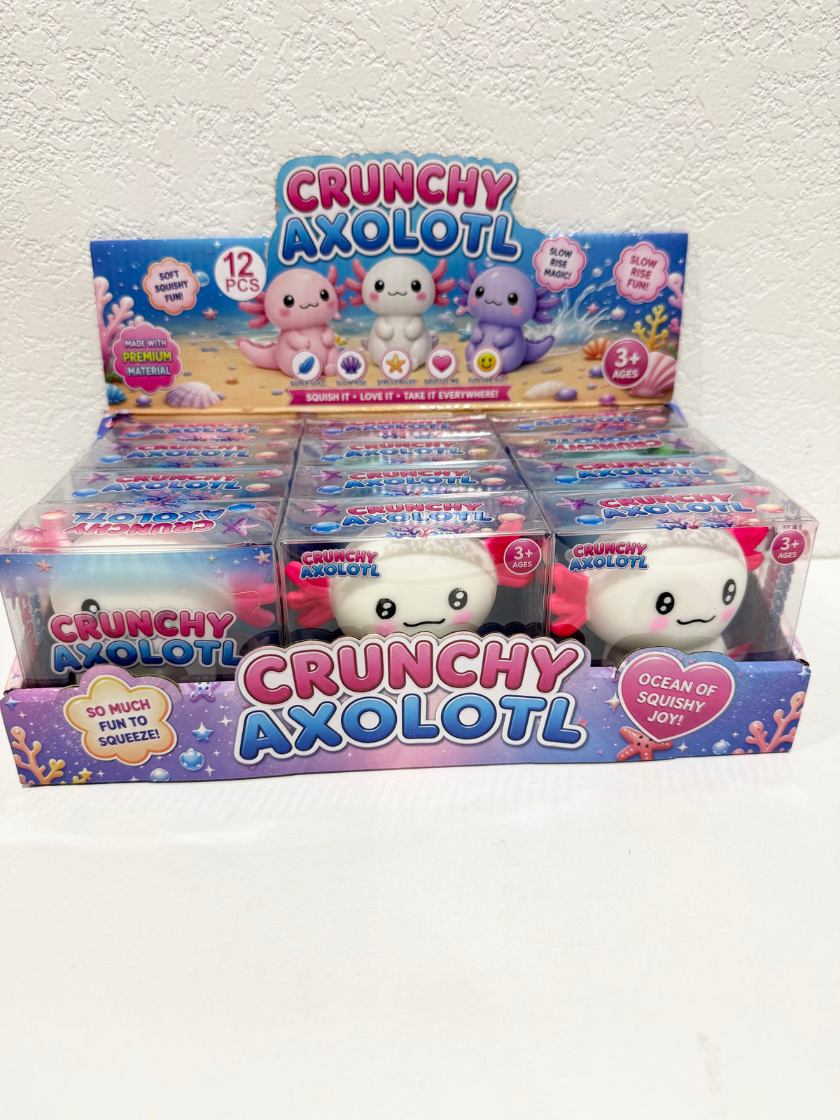 Axolotl Crunchy Squishy - - Southern Belle Boutique