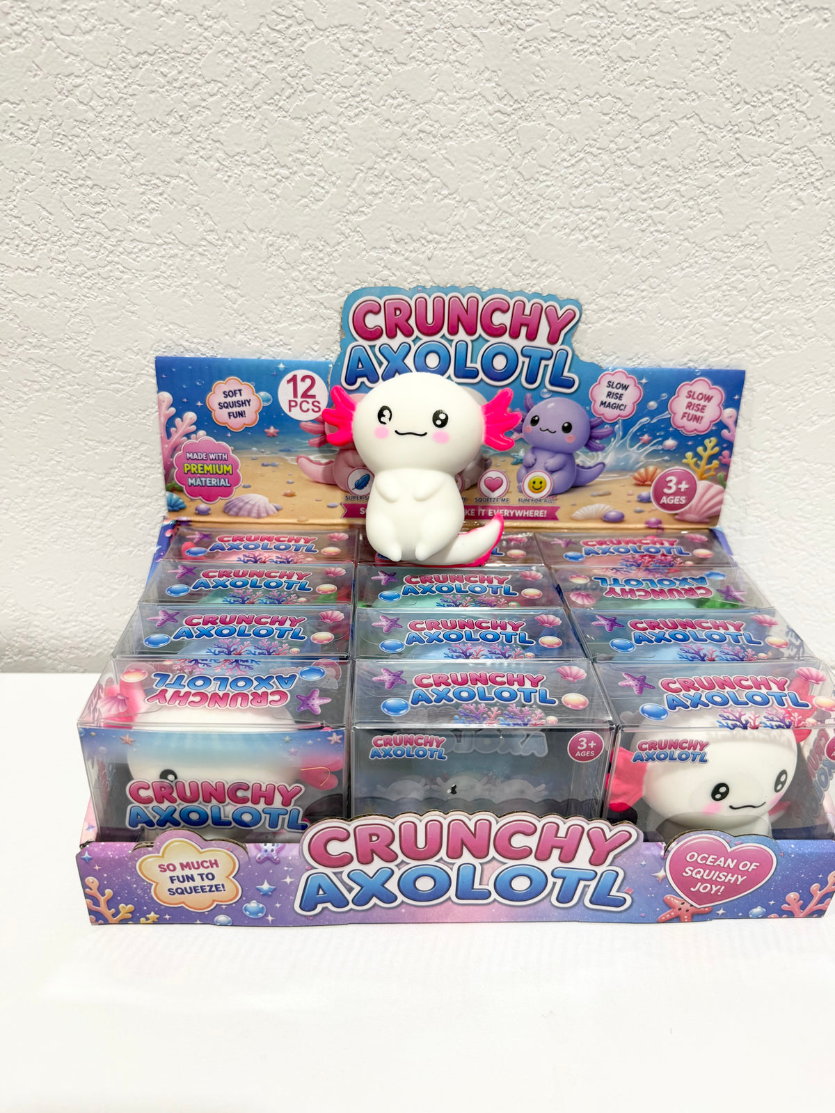 Axolotl Crunchy Squishy - - Southern Belle Boutique