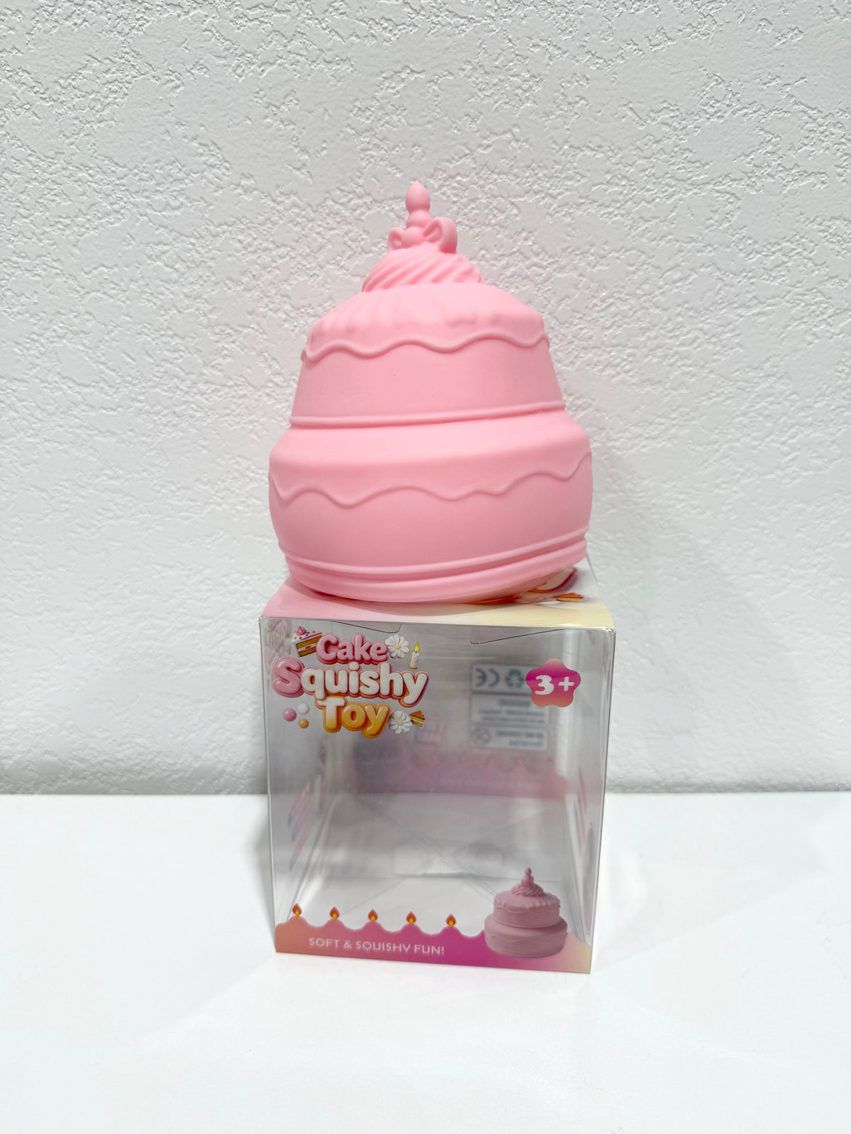2 Layered Birthday Cake Squishy - Pink - Southern Belle Boutique
