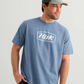 Huk Script Tee - Stormy Blue - Southern Belle Boutique