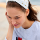 Stars Knotted Headband, White - Southern Belle Boutique
