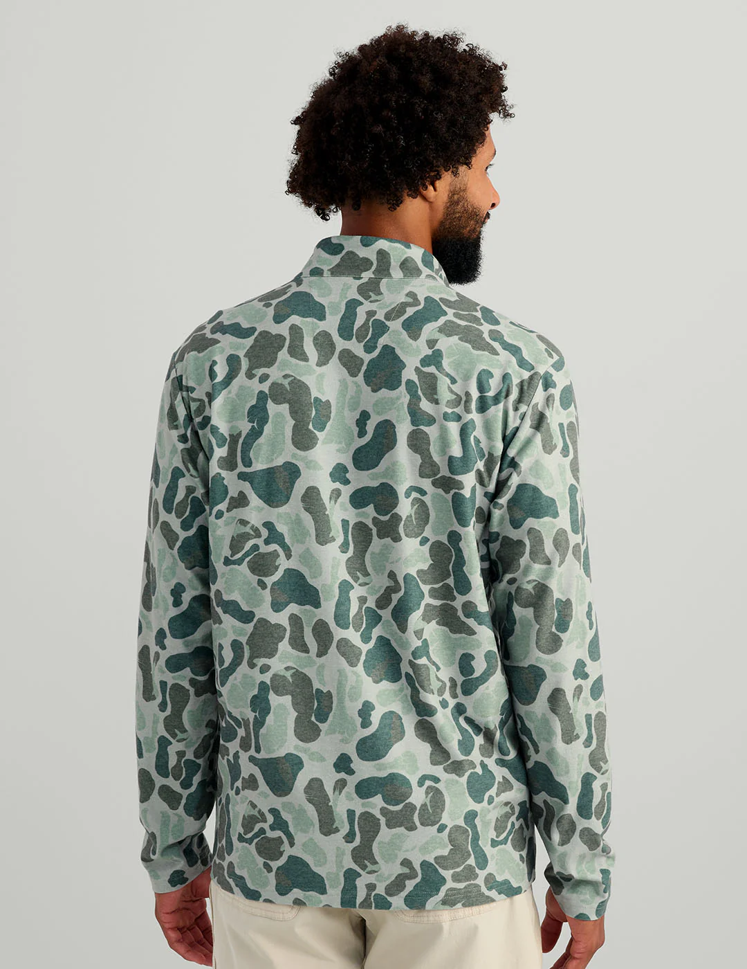 Leeward Lightweight Fleece 1/4 Zip - Volcanic Ash Camo
