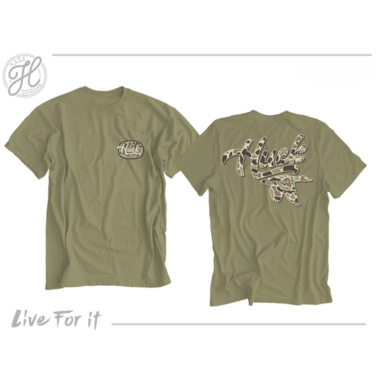 Old School Camo Huck Youth Tee - Southern Belle Boutique