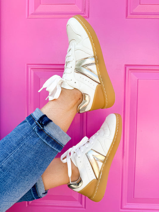 Vesta Sneaker - White/Gold