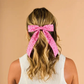 Flower Scallop Hair Bow-Hot Pink - Southern Belle Boutique
