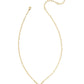 Pearl Initial L Short Pendant Necklace - Gold - Southern Belle Boutique