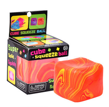 Cube Squeeze Ball- Marbel Color - Southern Belle Boutique