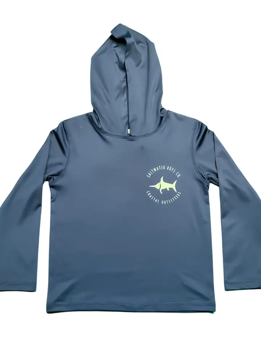 Perdido Perforance Hoodie - Navy - Southern Belle Boutique