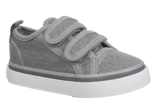Malibu Cove Twill Toddler Sneaker - Grey - Southern Belle Boutique
