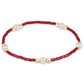 Gameday Hope Purpose Pearl Bracelet - Maroon - Southern Belle Boutique