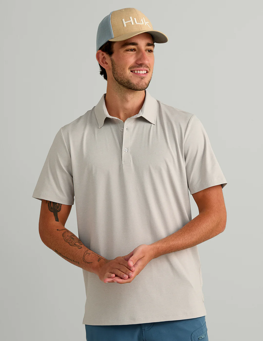 Pursuit Performance Polo - Seagull Heather - Southern Belle Boutique