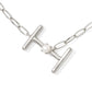 Pearl Letter I Short Pendant Necklace - Silver