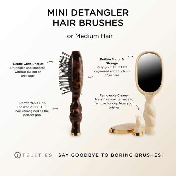 Mini Detangler Hair Brush - Medium Hair - Black