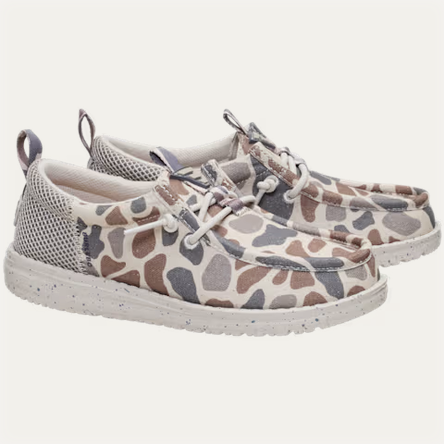 HEYDUDE X BURLEBO Wally Funk Youth Deer Camo - Southern Belle Boutique
