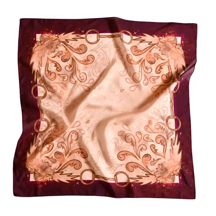 Show Day D Ring Snaffle Bit Wild Rag Scarf in Vintage Plum Unique Gift - Southern Belle Boutique