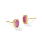 Mini Ellie Stud Earrings - Gold Azalea Illusion - Southern Belle Boutique