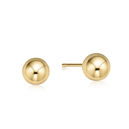 Classic 8mm Ball Stud - Gold - Southern Belle Boutique