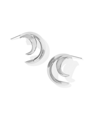 Liana Double Hoop Earrings - Silver