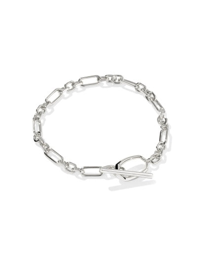 Sylvia Metal Link And Chain Bracelet Silver