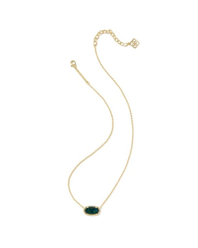 Elisa Pendant Necklace - Gold Night Kyocera Opal