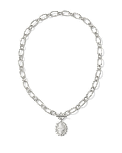 Mama Link And Chain Necklace - Silver - Southern Belle Boutique