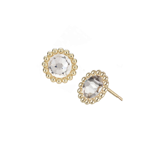 Allure Stud Earrings - Gold CZ - Southern Belle Boutique