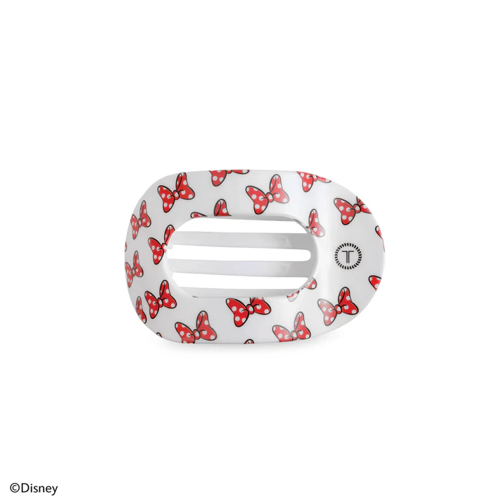 Minnie Mouse Loves Her Bows! Small Flat Round Hair Clip - Southern Belle Boutique