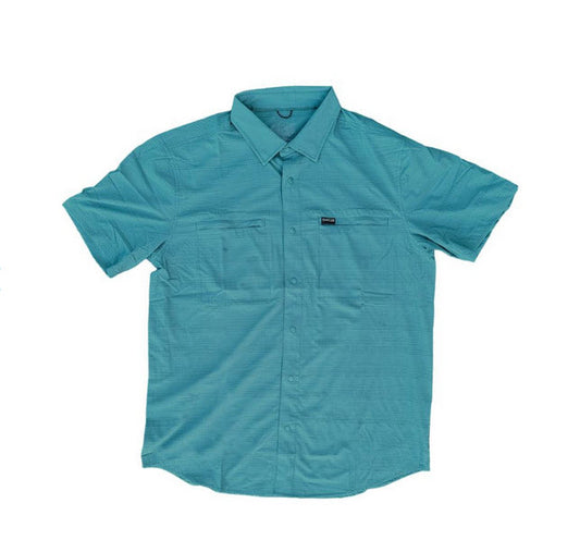 Oysterman S/S Woven Shirt - North Sea Green - Southern Belle Boutique