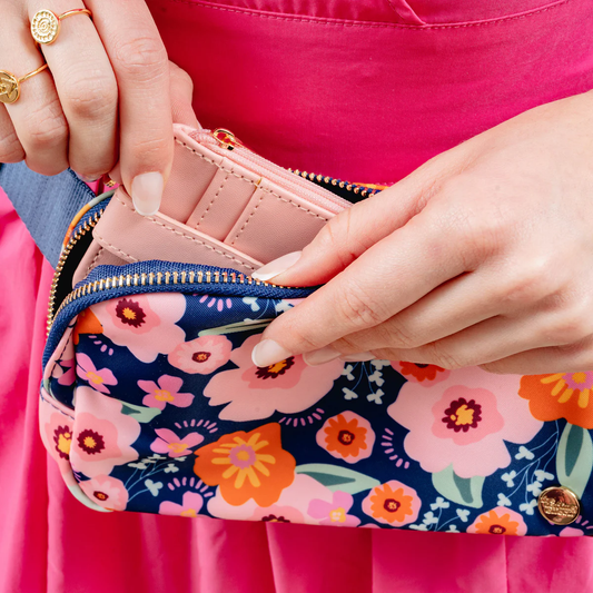 Bright + Bloomy All You Need Belt Bag + Wallet - Southern Belle Boutique
