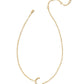 Pearl Letter C Short Pendant Necklace - Gold