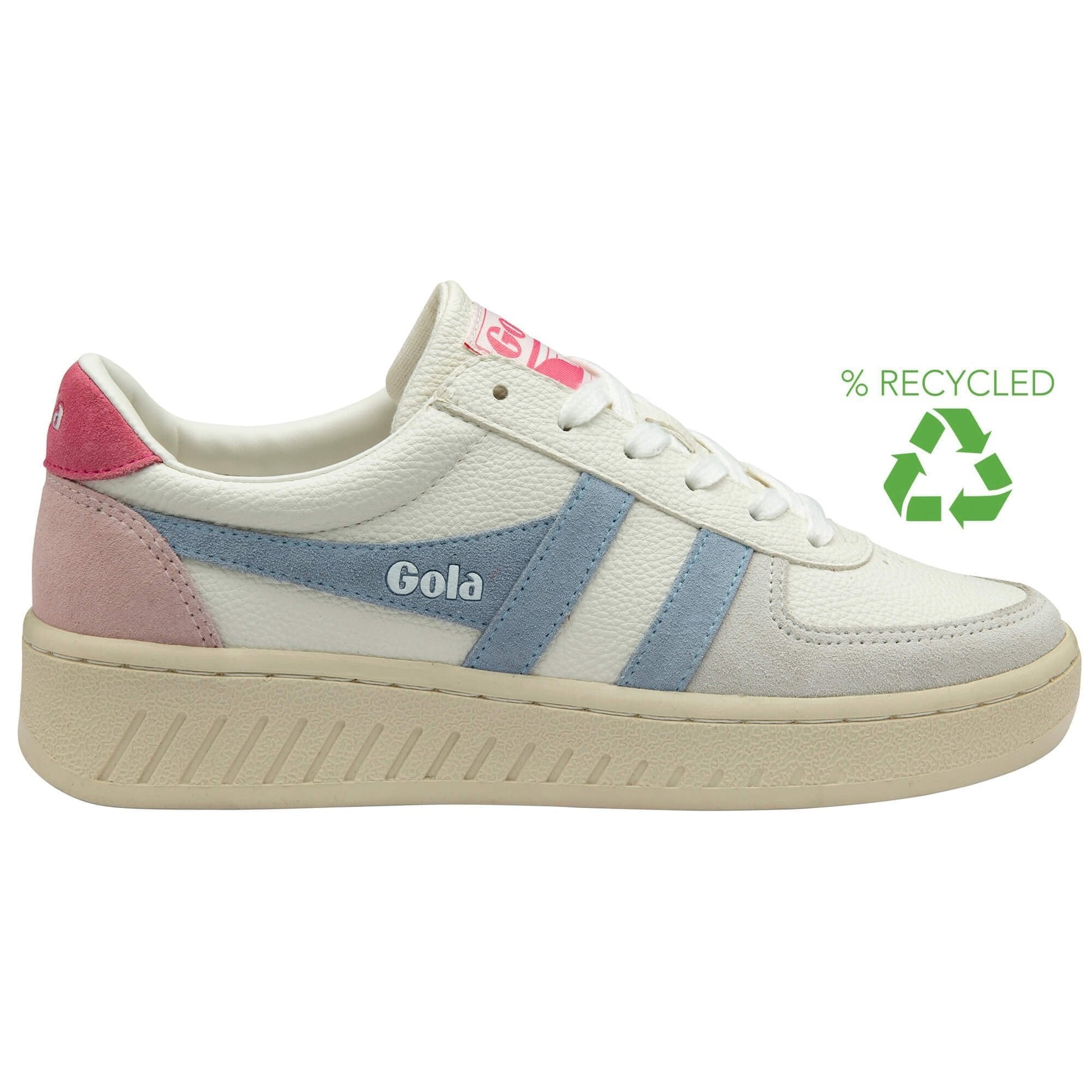 Grandslam Trident Trainer White/Air Fluro Pink - Southern Belle Boutique