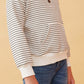 Ivory Striped Henley