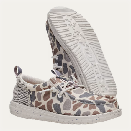 HEYDUDE X BURLEBO Wally Funk Youth Deer Camo - Southern Belle Boutique