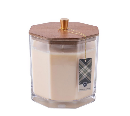 Holiday Large Decor Candle - Afternoon Retreat - Southern Belle Boutique