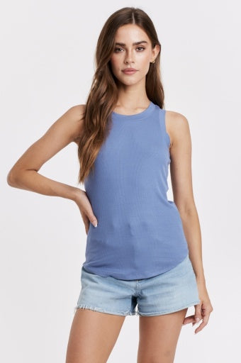 Cleo Tank - Stormy Blue - Southern Belle Boutique
