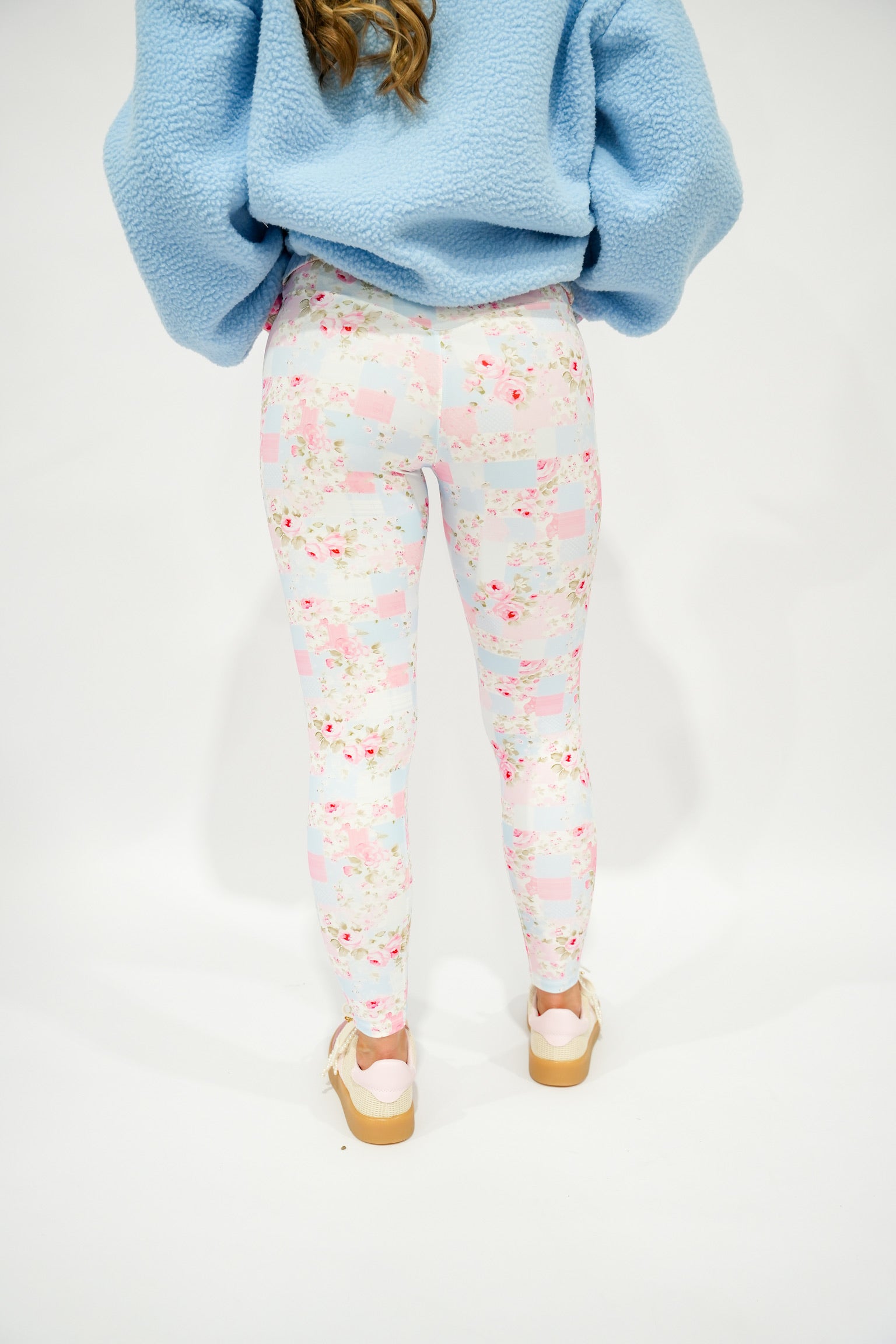 Patchwork Floral Leggings - Southern Belle Boutique