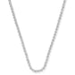 Emery Tennis Necklace - Silver White Crystal