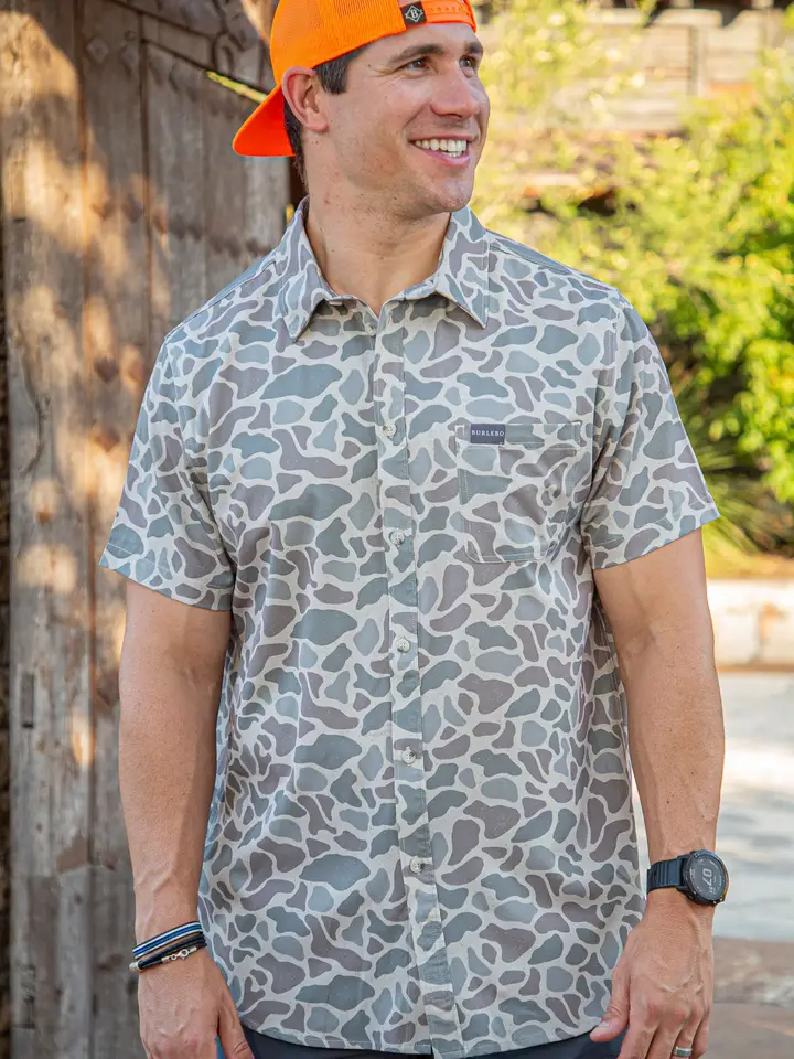 Performance Button Up - Classic Deer Camo