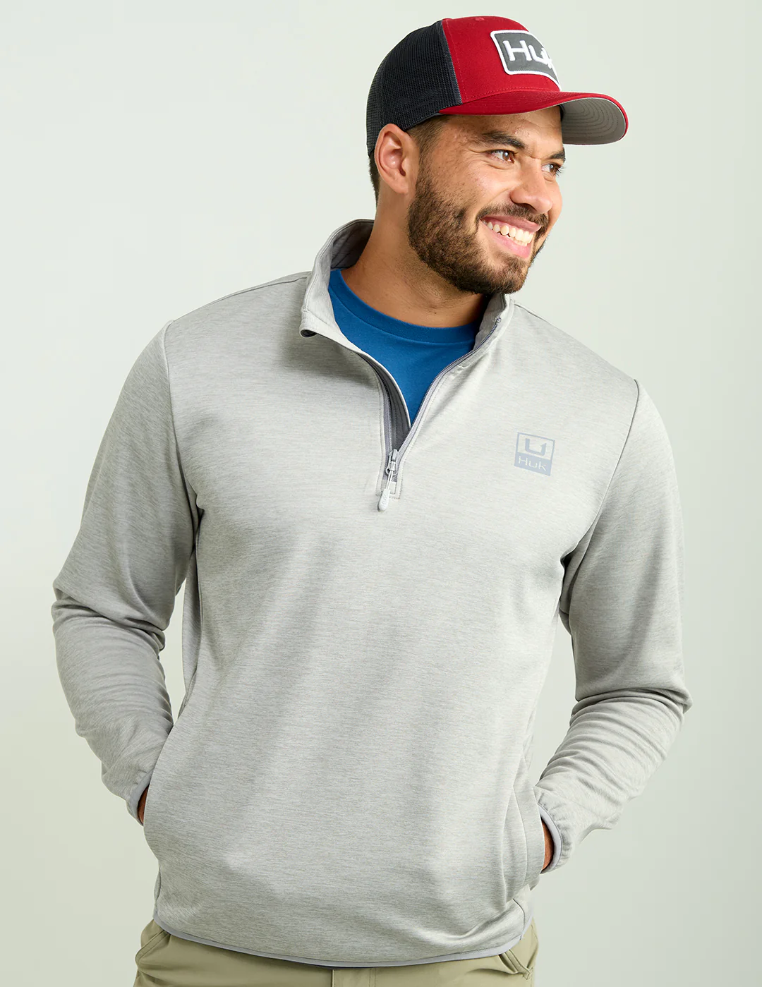 Coldfront+ Performance 1/4 Zip - Harbormist Heather - Southern Belle Boutique