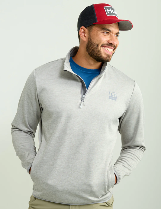 Coldfront+ Performance 1/4 Zip - Harbormist Heather - Southern Belle Boutique