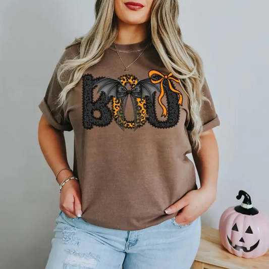 Boo Lace Coquette Tee