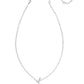 Pearl Initial Y Short Pendant Necklace - Silver - Southern Belle Boutique